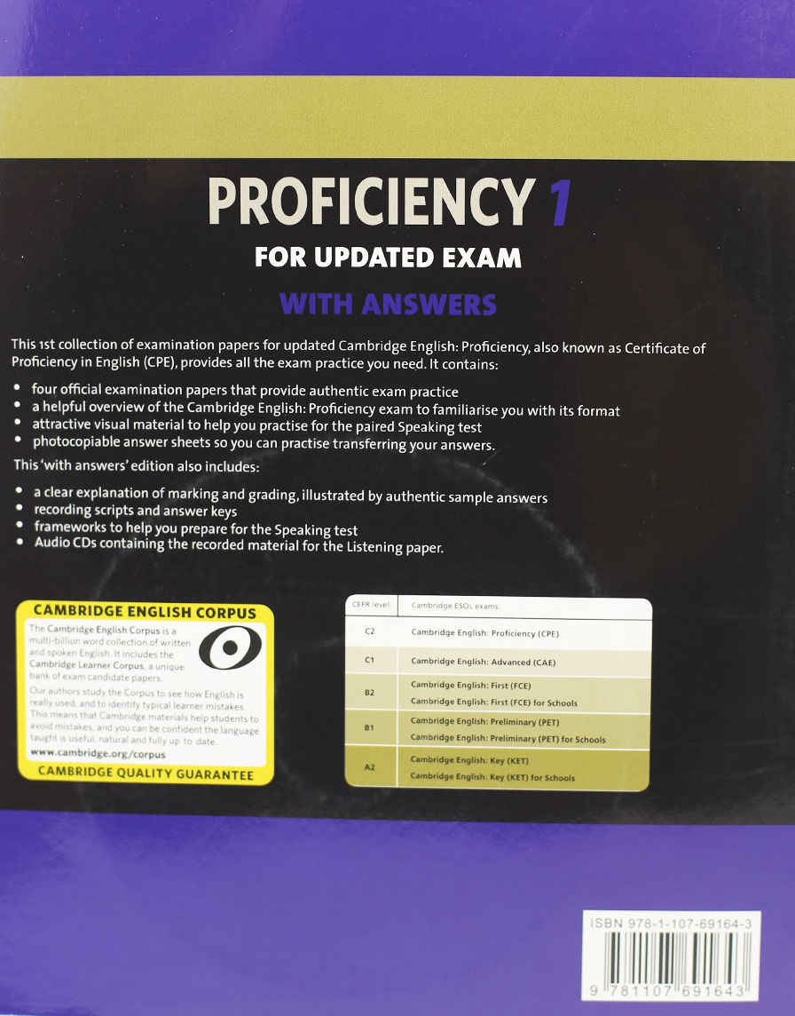 Cambridge English Proficiency 1 for Updated Exam Self-study Pack ...