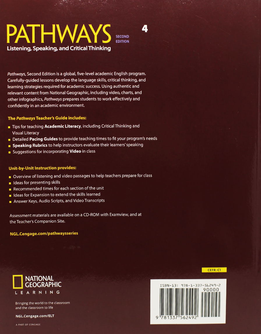 pathways 4 listening speaking and critical thinking with online workbook